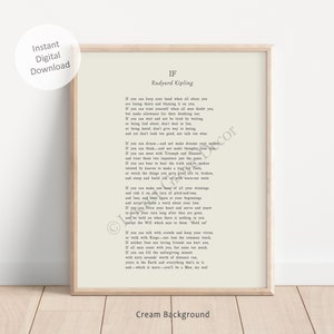 If Printable Wall Art, If Poem by Rudyard Kipling Instant Digital Download, You'll Be A Man My Son