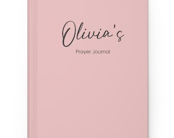 Custom Prayer Journal for bible study, sermon notes or devotional time. Perfect gift for Mother's Day, Father's Day, Confirmation, Baptism.