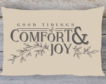 Comfort And Joy Box Print Good Tidings Of Comfort And Joy Box Etsy