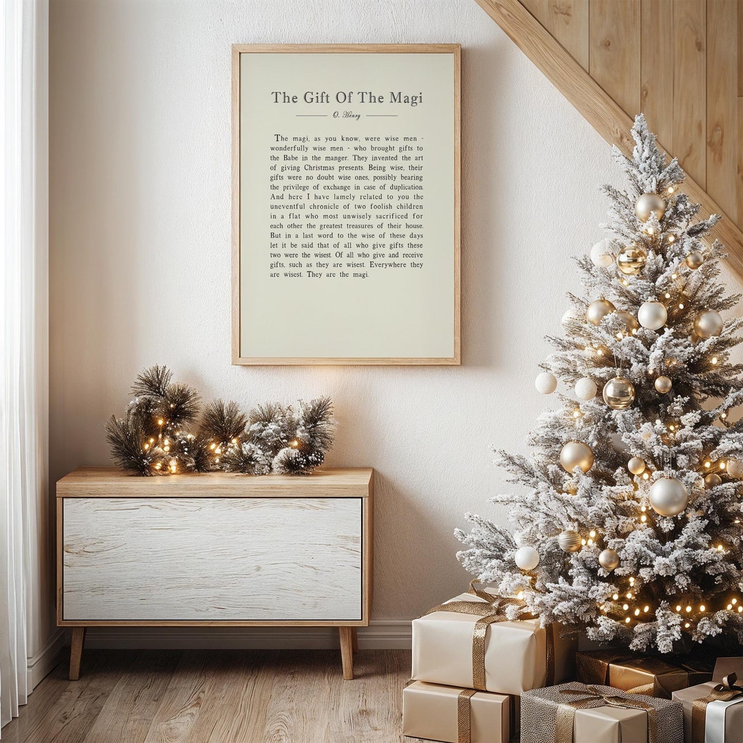 The Gift of the Magi Christmas Wall Art Print Poster, Bookpage Print ...
