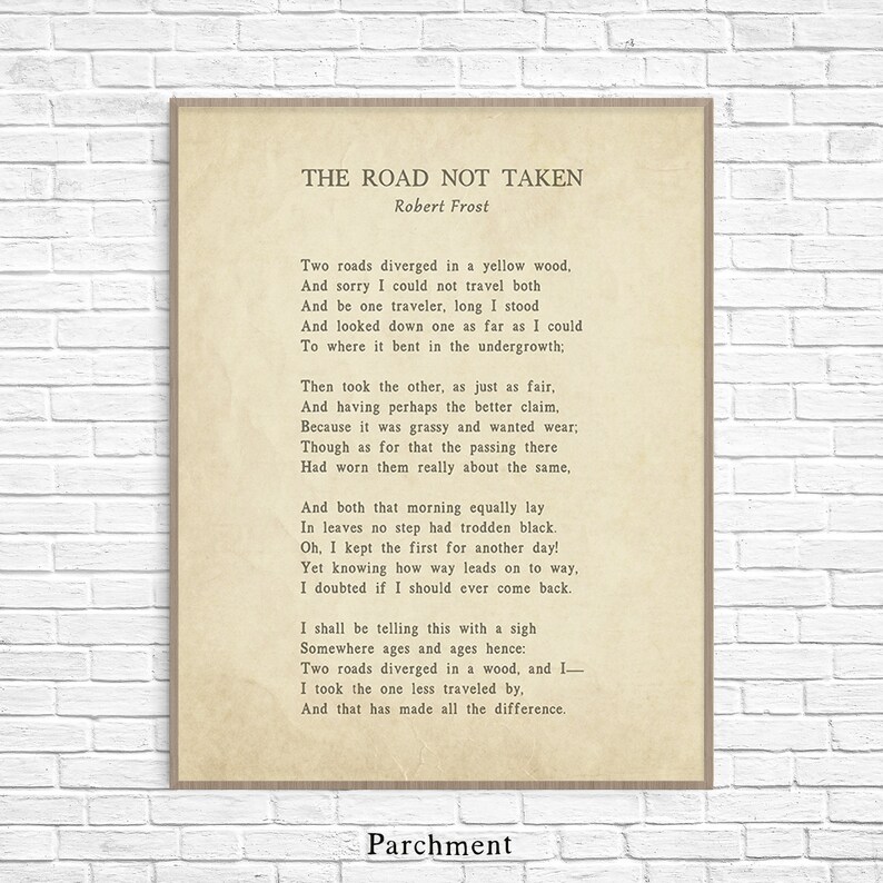 Road not taken robert frost - holoseriron