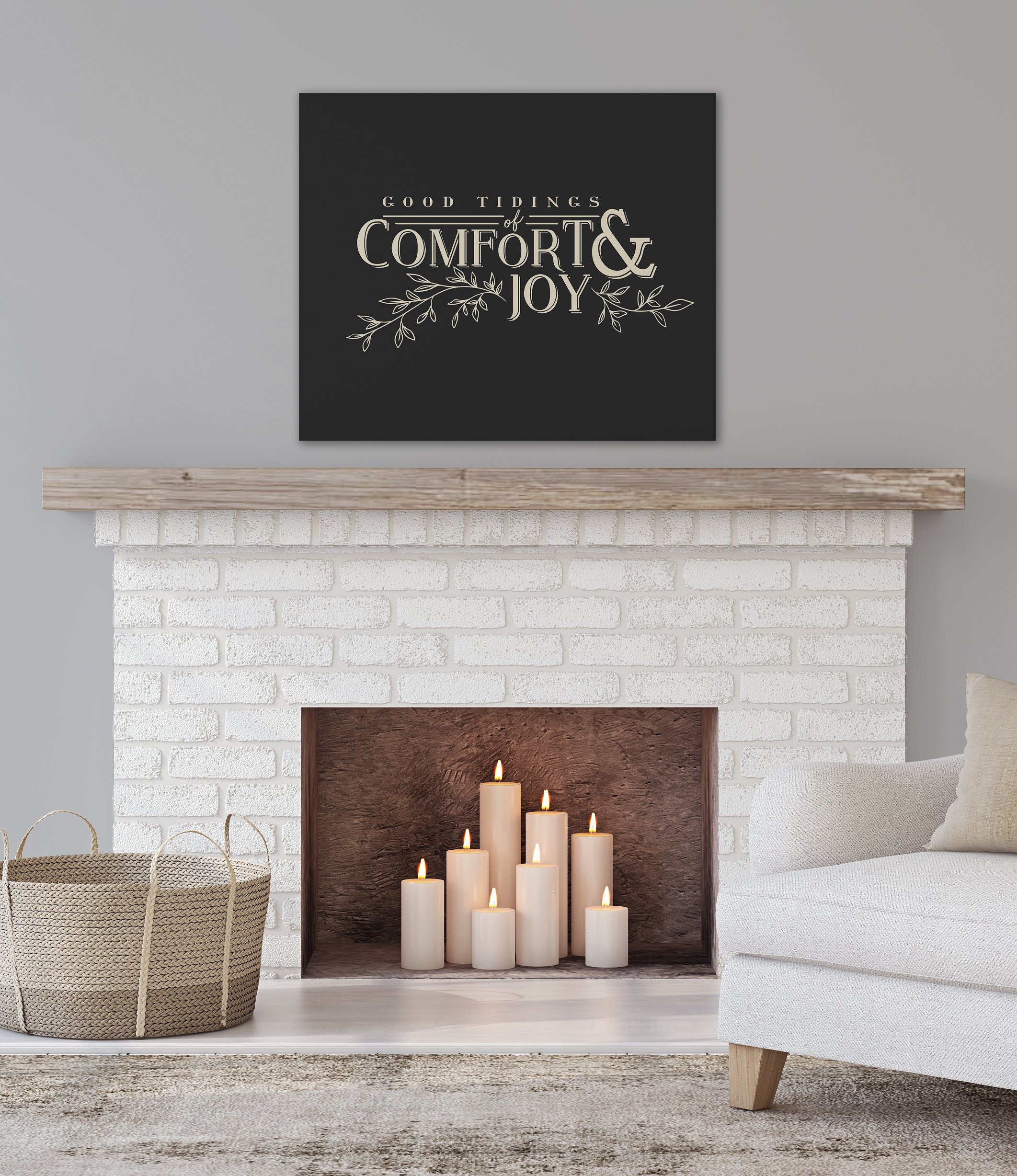 Good Tidings Of Comfort And Joy Christmas Farmhouse Sign Christmas Carol Lyrics Wood Sign Wall Decor Home Living Mindpeek Pt
