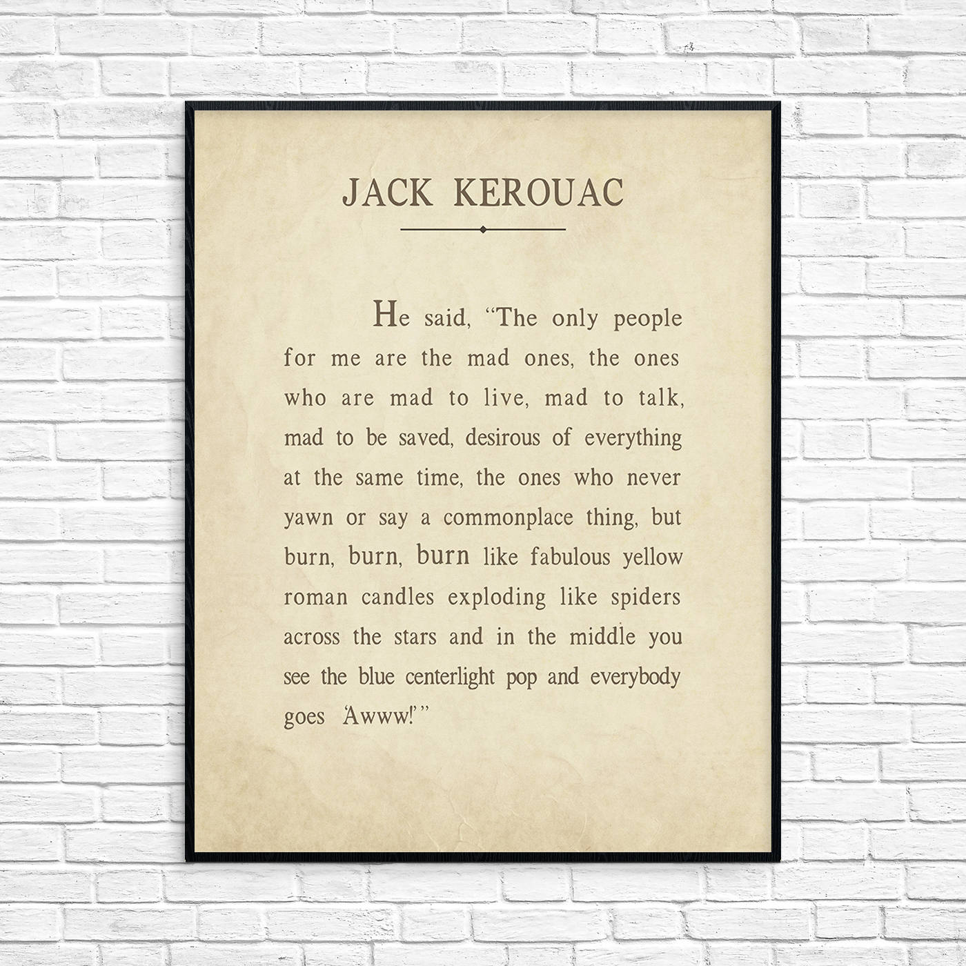 Jack Kerouac offerte art print van het boek On the Road Etsy