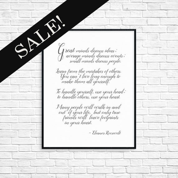 CANVAS Mother Teresa Quote Red Words 24x36 Gallery Wrap Motivational Typography