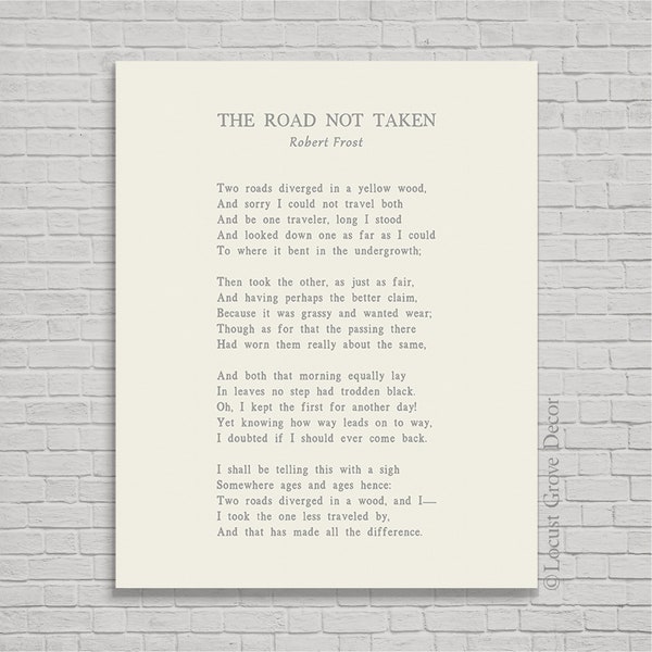 Road Not Taken - Etsy
