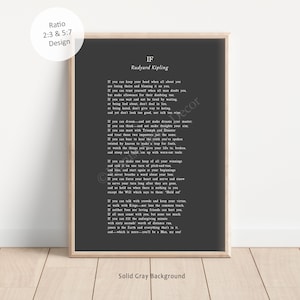 If Printable If Printable Wall Art, If Poem by Rudyard Kipling Instant Digital ...