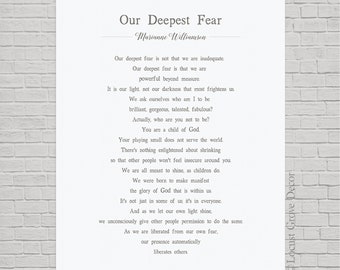 Our Greatest Fear poem Greeting Card for Sale by czerinaart