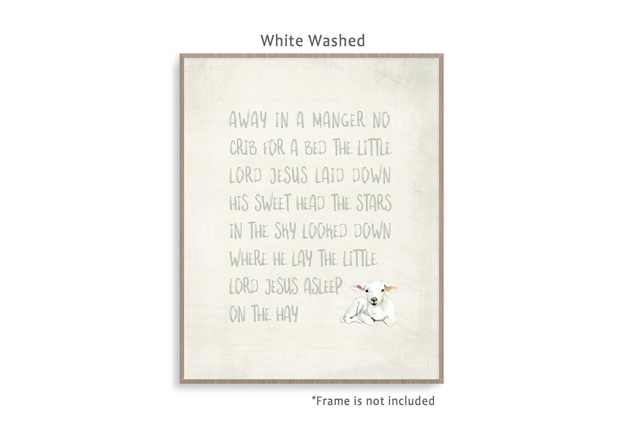 Away in A Manger Art Print Poster Away in a Manger Lyrics - Etsy
