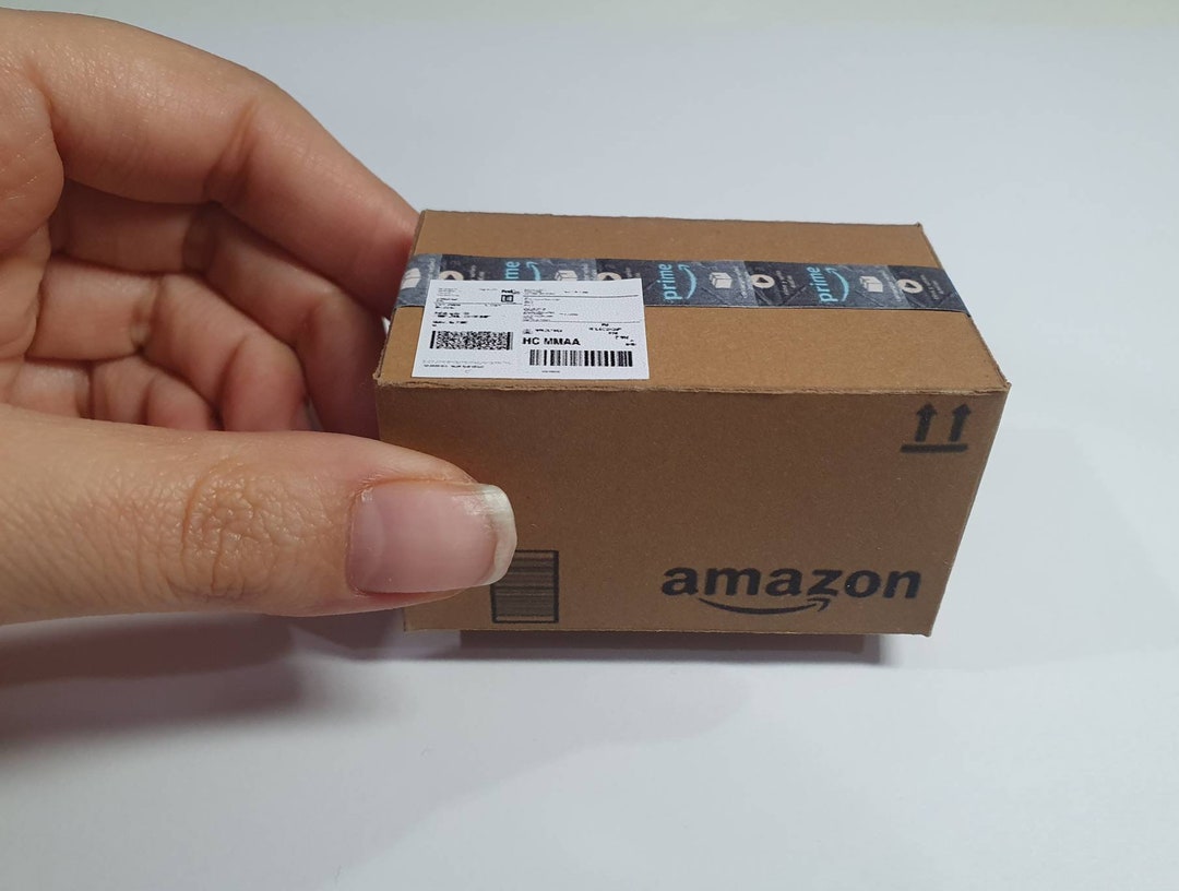 Miniature Amazon Surprise Box With 3 Miniatures Inside Scale 16 Etsy