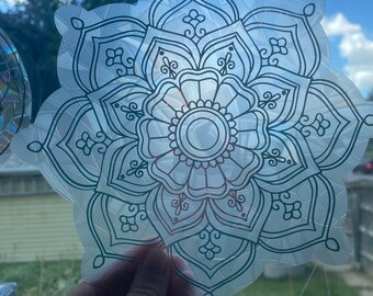 Mandala Rainbow Making Window Decal/ Suncatcher/ Window sticker