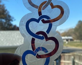 Love Chain Rainbow Making Window Decal/ Suncatcher/ Rainbow Maker