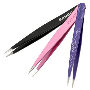 Eyebrow Tweezers Point Tip, Hair Tweezers, Beautiful - Pointed Tip