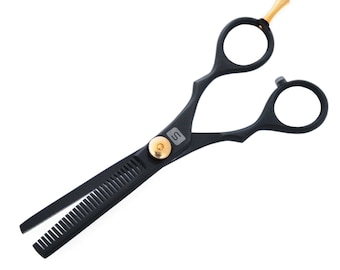 Professional Hair Thinning Scissors, Hairdressing Thinning Scissors Takes away 30 to 35 hair. with Presentation Case