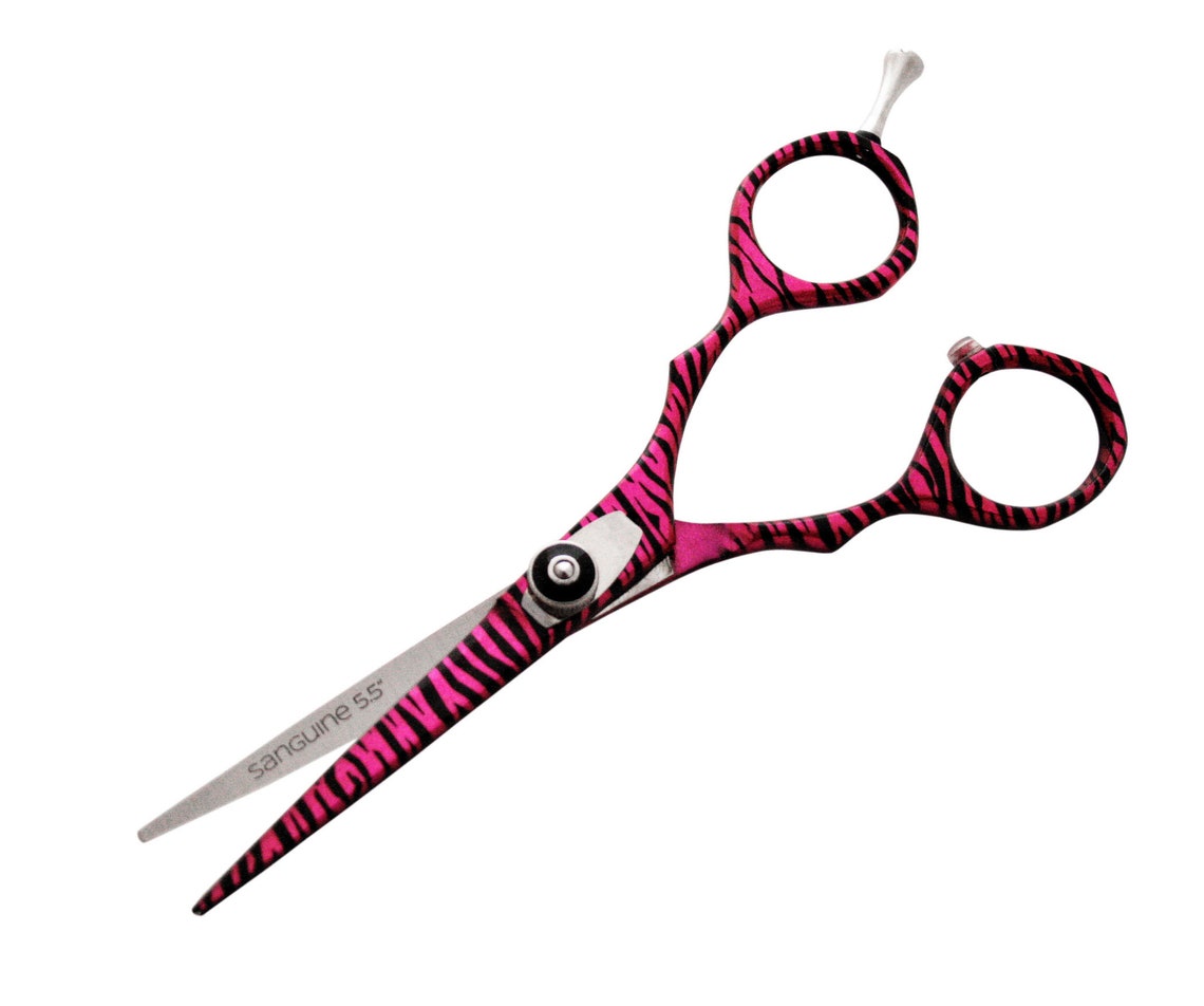 Pink Flower Hair Scissors Sharp Hairdressing Scissors Cut Etsy