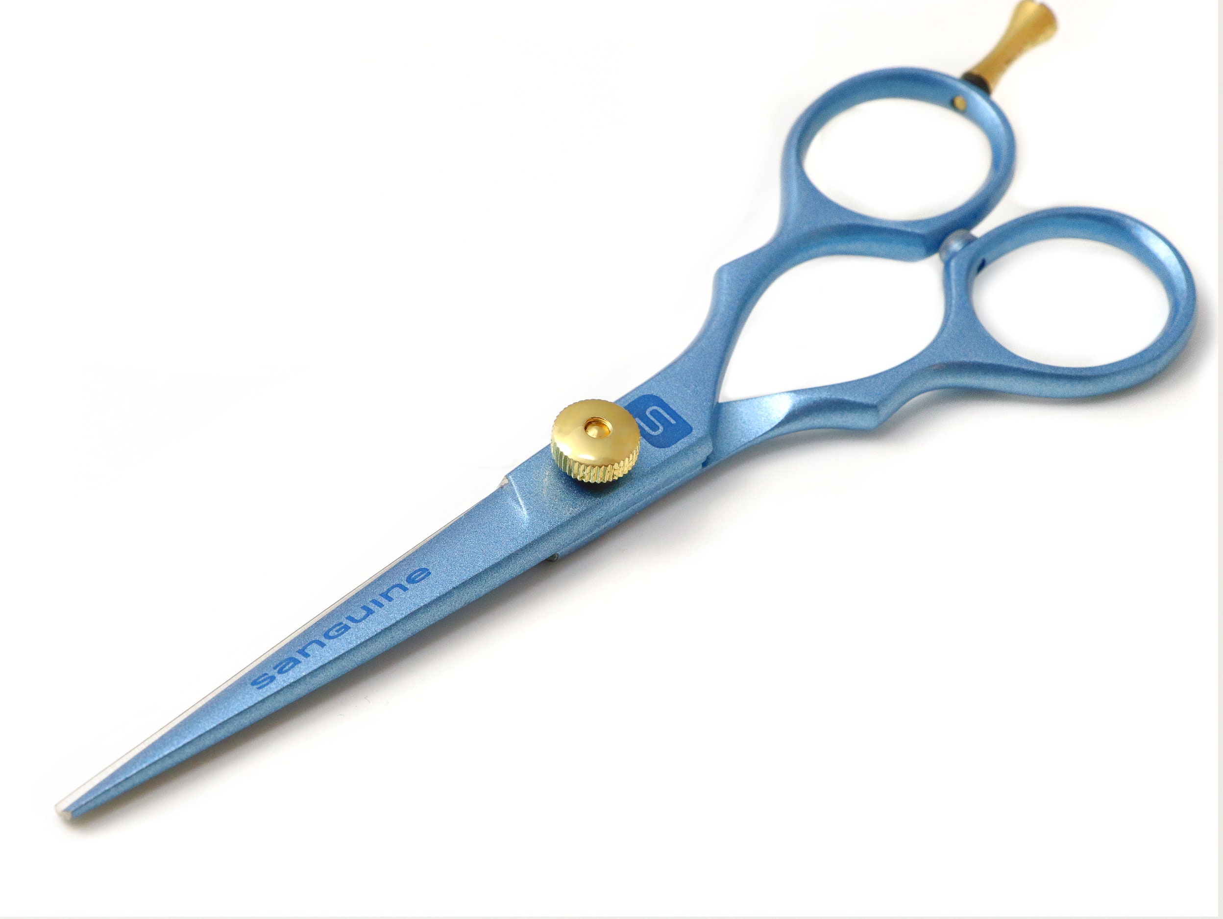 Iceman 6.5 Cool Blue Scissors - Hand Honed Blades - Home Hairdresser