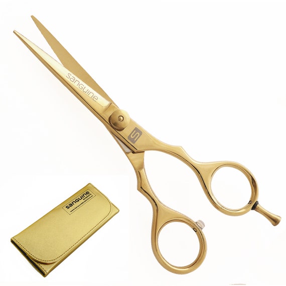 Sharp Hair Scissors, Hairdressing Scissors, Cut Your Hair at Home 8  Colours, With Presentation Case 