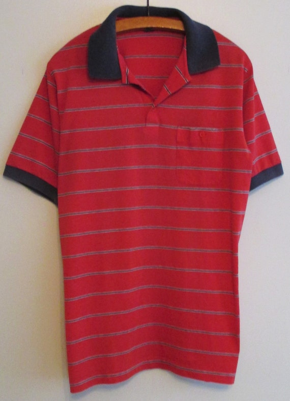 Shop by Jcpenney Red Striped Polo | Etsy
