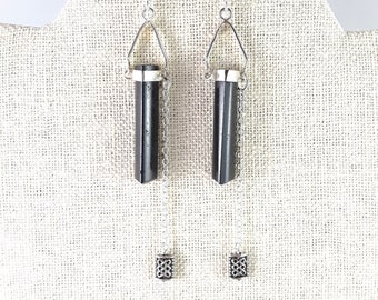 Megalith Black Tourmaline Earrings