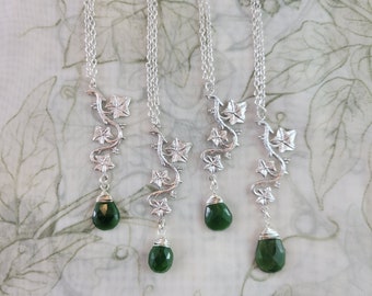 The Ivy Necklace with Jade