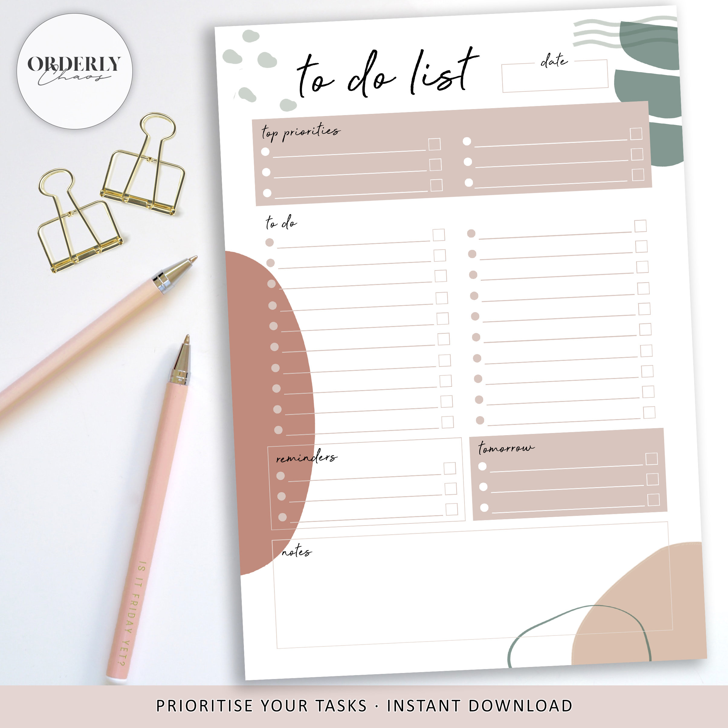 to-do-list-printable-modern-minimalism-daily-planner-task-etsy
