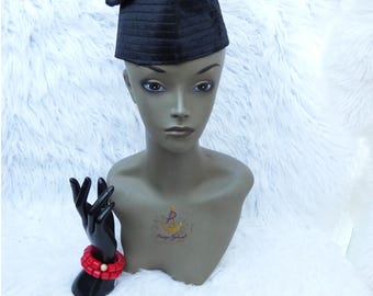 Velvet Fila Cap and Bracelet for Men | Black, Red and Maroon | Nigerian Yoruba Igbo Edo African Style Hat | Party & Traditional Wear