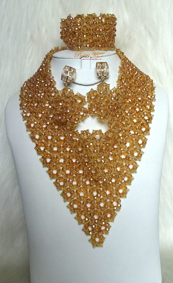 African beads jewelry best sale set