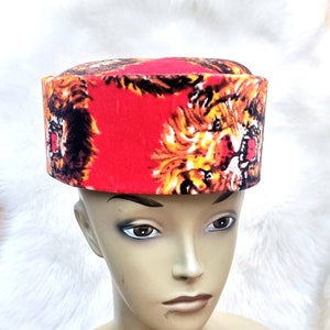 Quality Velvet Igbo Men Male Isiagu Traditional Chieftaincy Top with Matching Hat Options