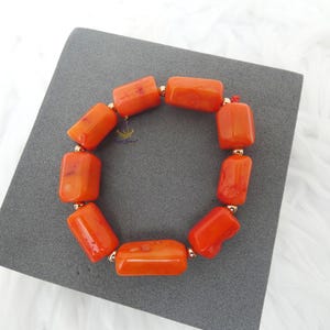 African Nigerian Coral Bead Bracelet Jewellery Wedding Beads Jewellery for Women Men Unisex