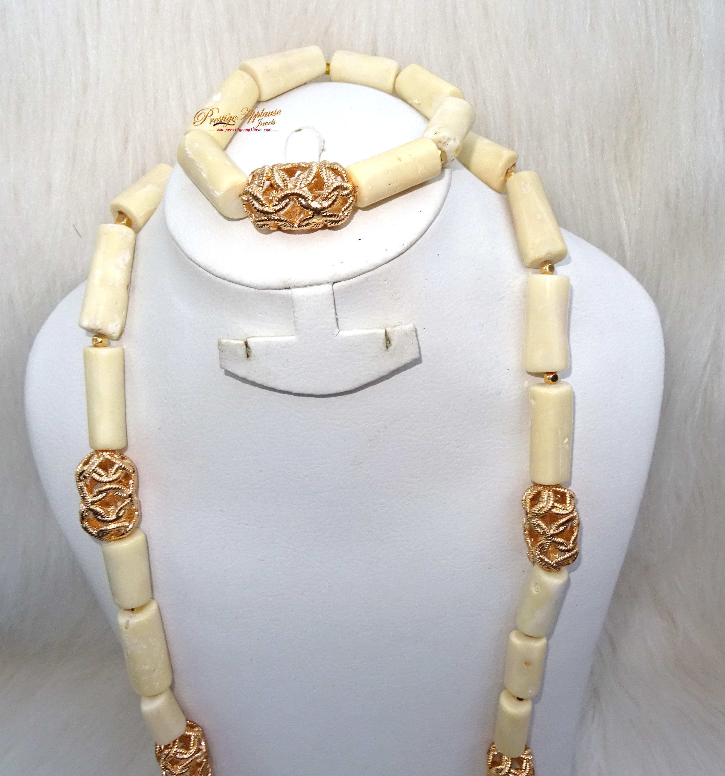 White Coral Panchdhatu Bracelet (Design B13) | GemPundit