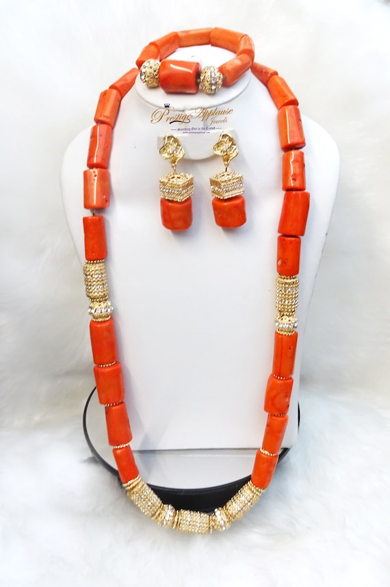Coral on sale sets jewellery
