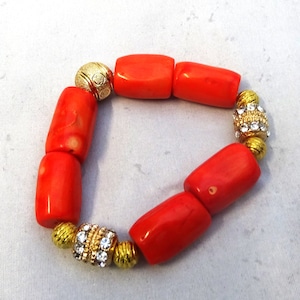 Original Traditional African Nigerian Coral Bead Bracelet Jewellery