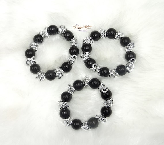 Beautiful Black Cheap Bracelets Beads for Ladies Great as Gift -  Sweden