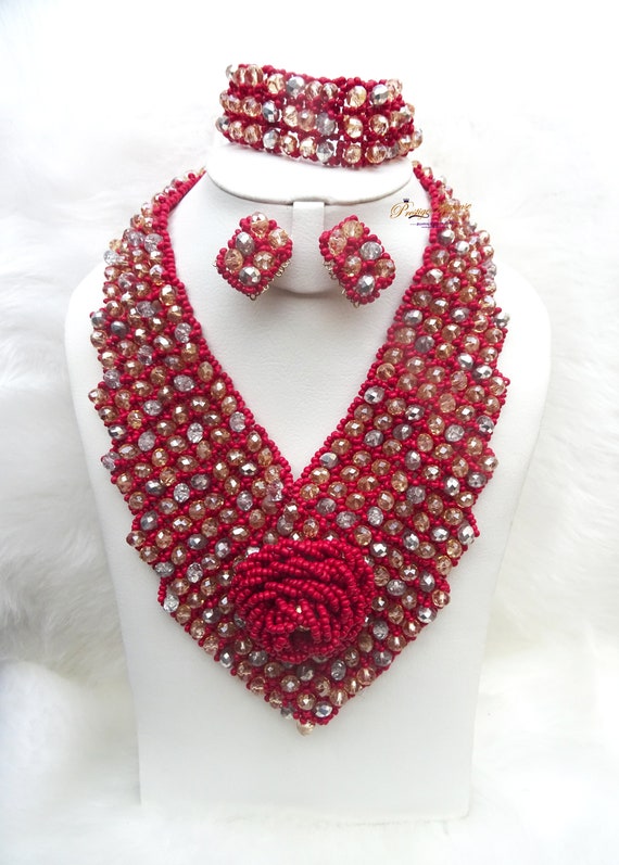 Red jewellery sets uk deals