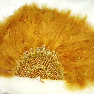 Beautiful Celebrant Bride Gold Feather Hand fan wedding African Nigerian Traditional engagement Handfan