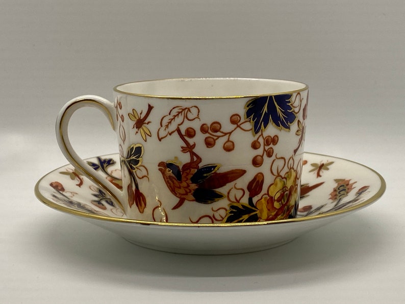 Vintage Coalport Hong Kong Flat Cup /& Saucer