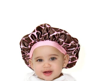 infant silk bonnet