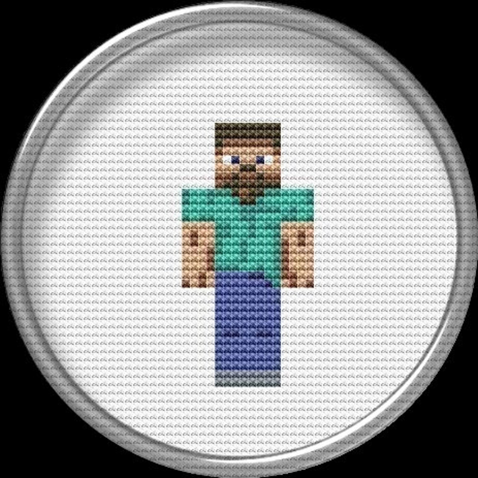 Cross stitch pattern Inspired Minecraft characters Pixel Etsy