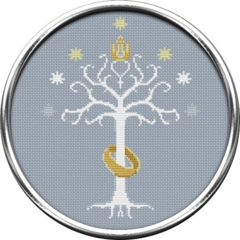 LOTR Tree of Gondor Cross stitch pattern Lord of the rings ...