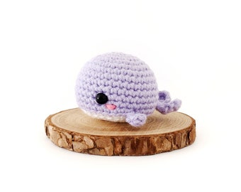 Crochet No-Sew Whale PATTERN, Crochet Whale Amigurumi, Amigurumi Whale Pattern, Crochet Whale Toy, No-Sew Crochet Pattern, Crochet Keychain