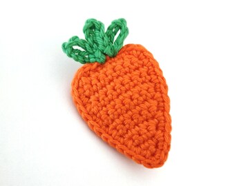 Carrot Brooch Crochet PATTERN, Crochet Brooch, Crochet Carrot