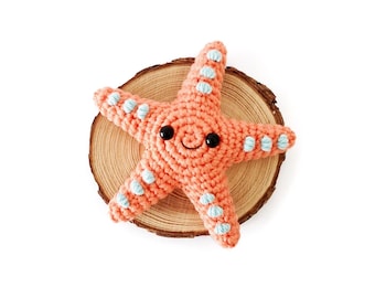 Crochet Starfish PATTERN, Amigurumi Starfish, Low-Sew Crochet, Small Crochet Animal, Ocean Amigurumi, Quick Crochet Pattern