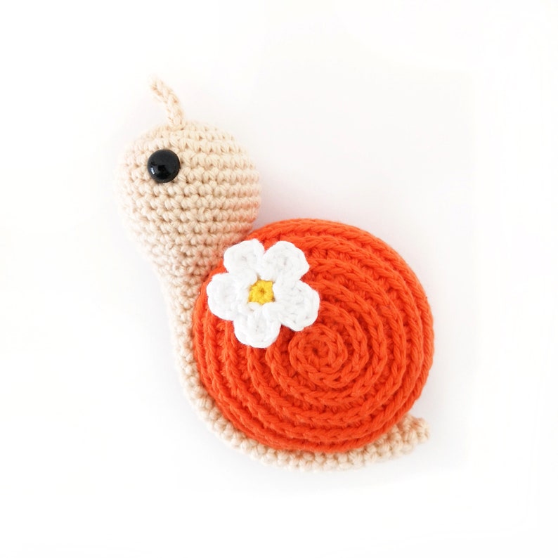 Crochet Spring Snail PATTERN, Crochet Snail Amigurumi, Crochet Snail Pattern image 3