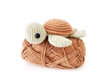 No-Sew Crochet Turtle PATTERN, Amigurumi Toy, Quick Crochet PDF
