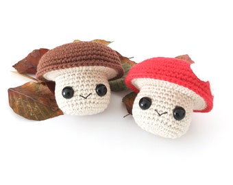 Virkat svampmönster, Virkad svamp, Amigurumimönster, Svampdekor