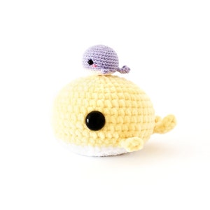 Large No-Sew Whale Crochet PATTERN, Crochet Whale Amigurumi, Crochet Whale Plush image 4