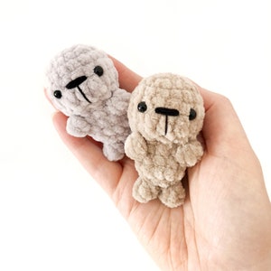 No Sew Seal Crochet PATTERN, Amigurumi Seal, No Sew Crochet Amigurumi Pattern, Seal Plush Pattern, Small Crochet Animal, Seal Lovers Gift