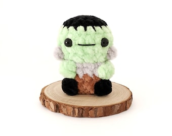 PATRÓN Frankenstein a crochet sin costura + Mod Zombie, Patrón Amigurumi a crochet sin costura, Patrón de crochet Halloween, Patrón Frankenstein a crochet
