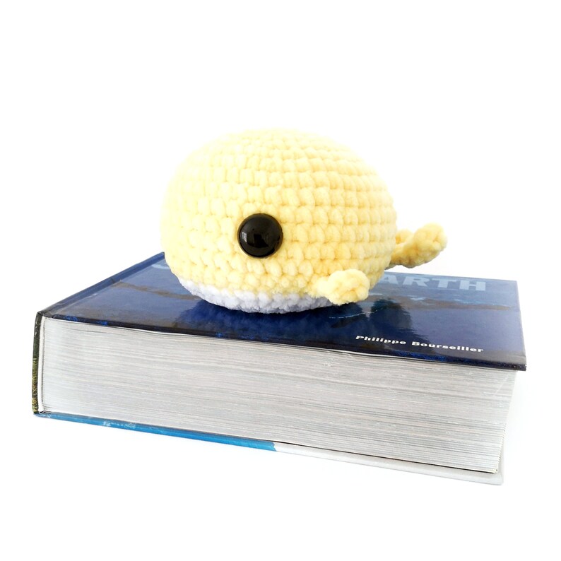 Large No-Sew Whale Crochet PATTERN, Crochet Whale Amigurumi, Crochet Whale Plush image 3