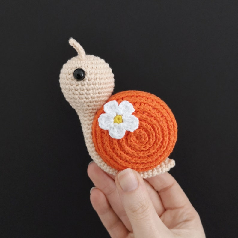 Crochet Spring Snail PATTERN, Crochet Snail Amigurumi, Crochet Snail Pattern image 5