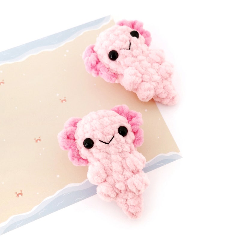 No-Sew Axolotl Crochet PATTERN, No Sew Crochet Amigurumi Pattern, Crochet Axolotl Plush, Small Crochet Animal, Axolotl Amigurumi Pattern image 5